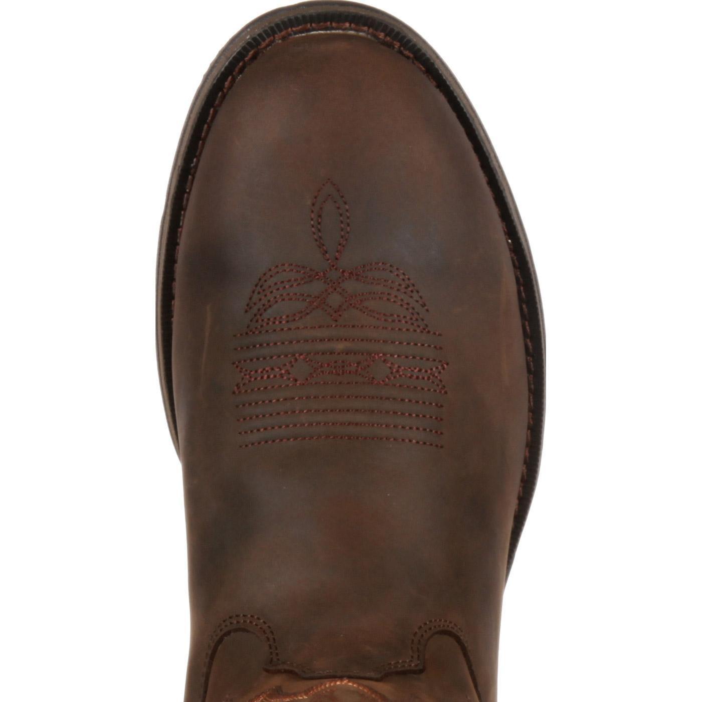 Rebel™ by Durango® Chocolate Pull-On Western Boot - Flyclothing LLC