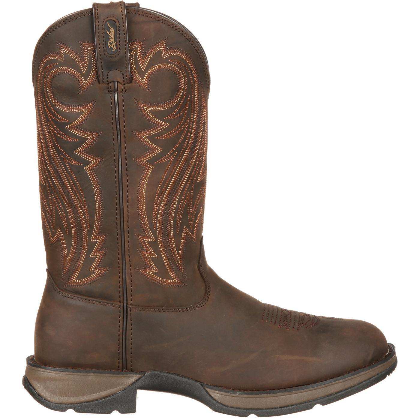 Rebel™ by Durango® Chocolate Pull-On Western Boot - Durango - Flyclothing LLC