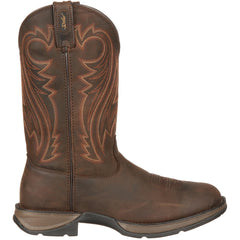 Rebel™ by Durango® Chocolate Pull-On Western Boot - Flyclothing LLC