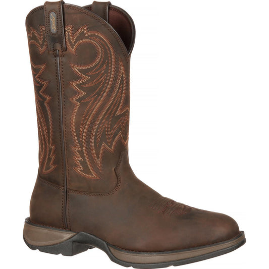 Rebel™ by Durango® Chocolate Pull-On Western Boot - Flyclothing LLC