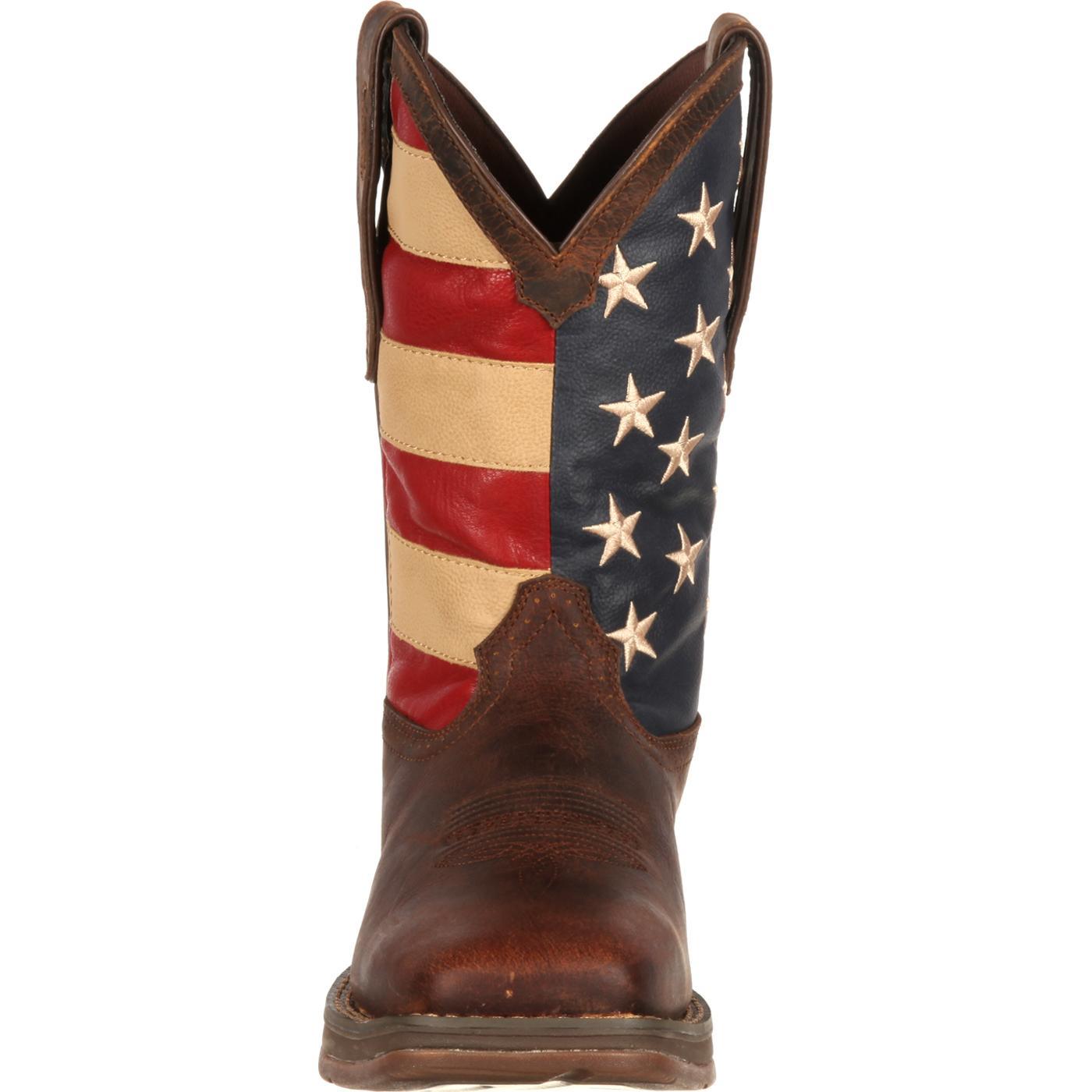 Rebel™ by Durango® Patriotic Pull-On Western Flag Boot - Flyclothing LLC