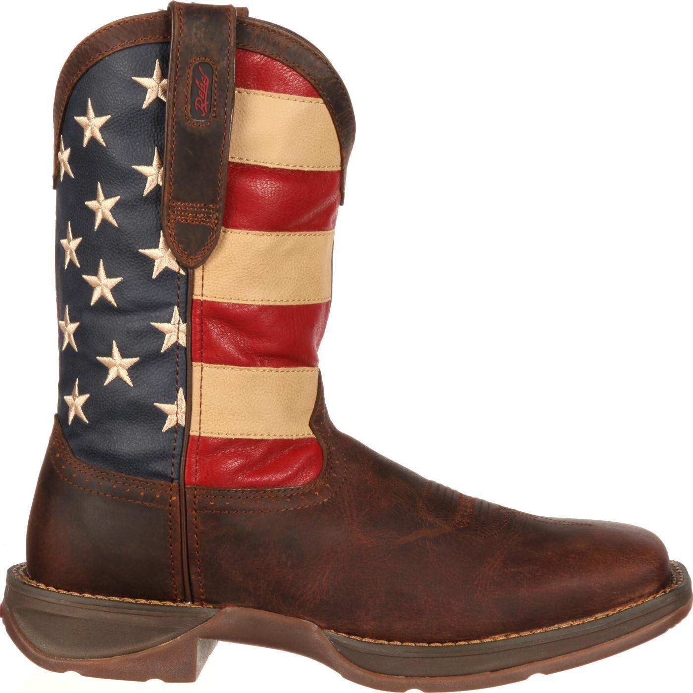 Rebel™ by Durango® Patriotic Pull-On Western Flag Boot - Durango - Flyclothing LLC