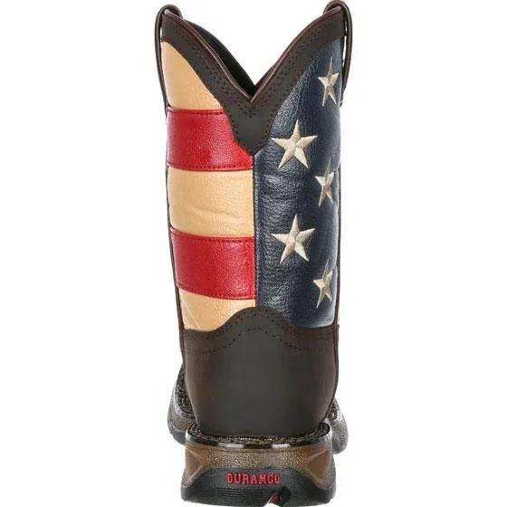 Lil' Rebel™ by Durango® Little Kids' Flag Western Boot - Durango - Flyclothing LLC