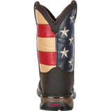 Lil' Rebel™ by Durango® Big Kids' Flag Western Boot - Durango