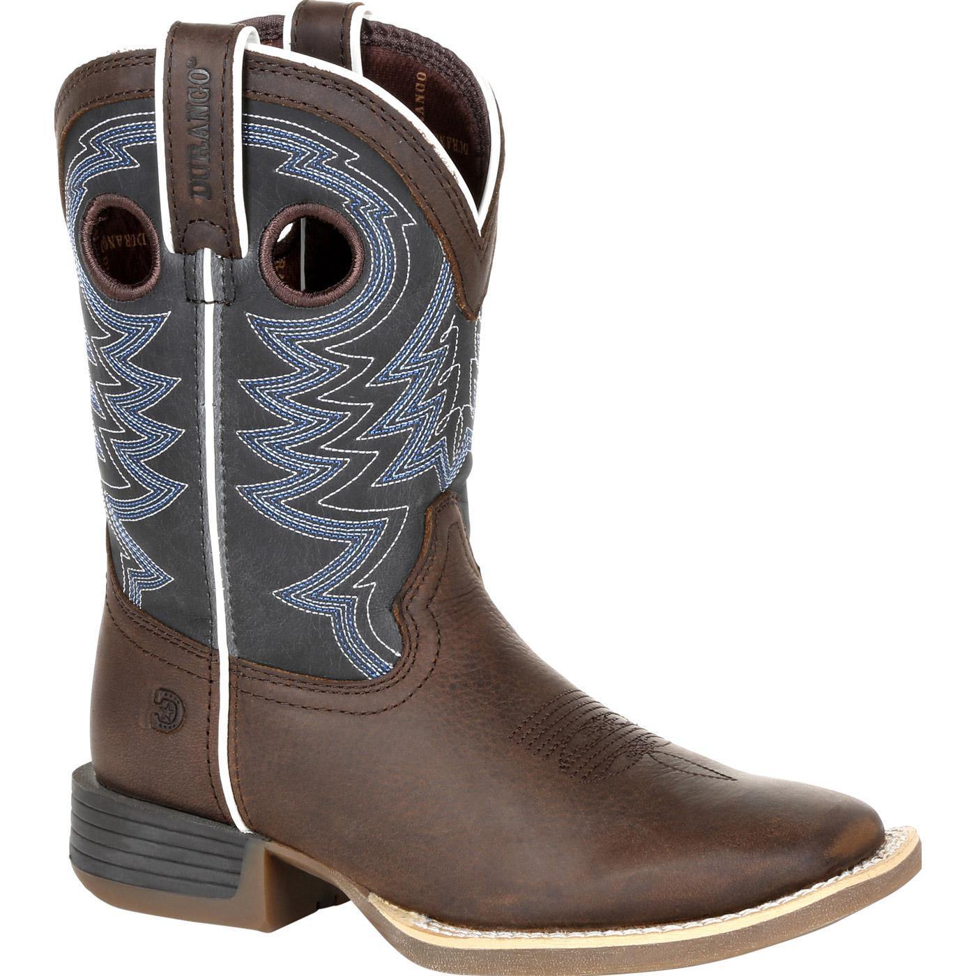 Durango® Lil' Rebel Pro™ Little Kid's Blue Western Boots - Flyclothing LLC