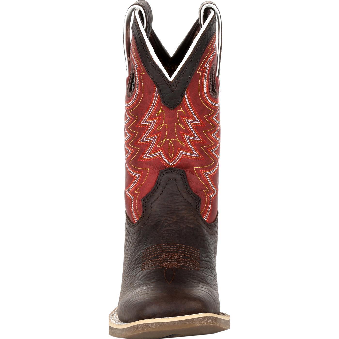 Durango® Lil' Rebel Pro™ Little Kid's Red Western Boot - Durango