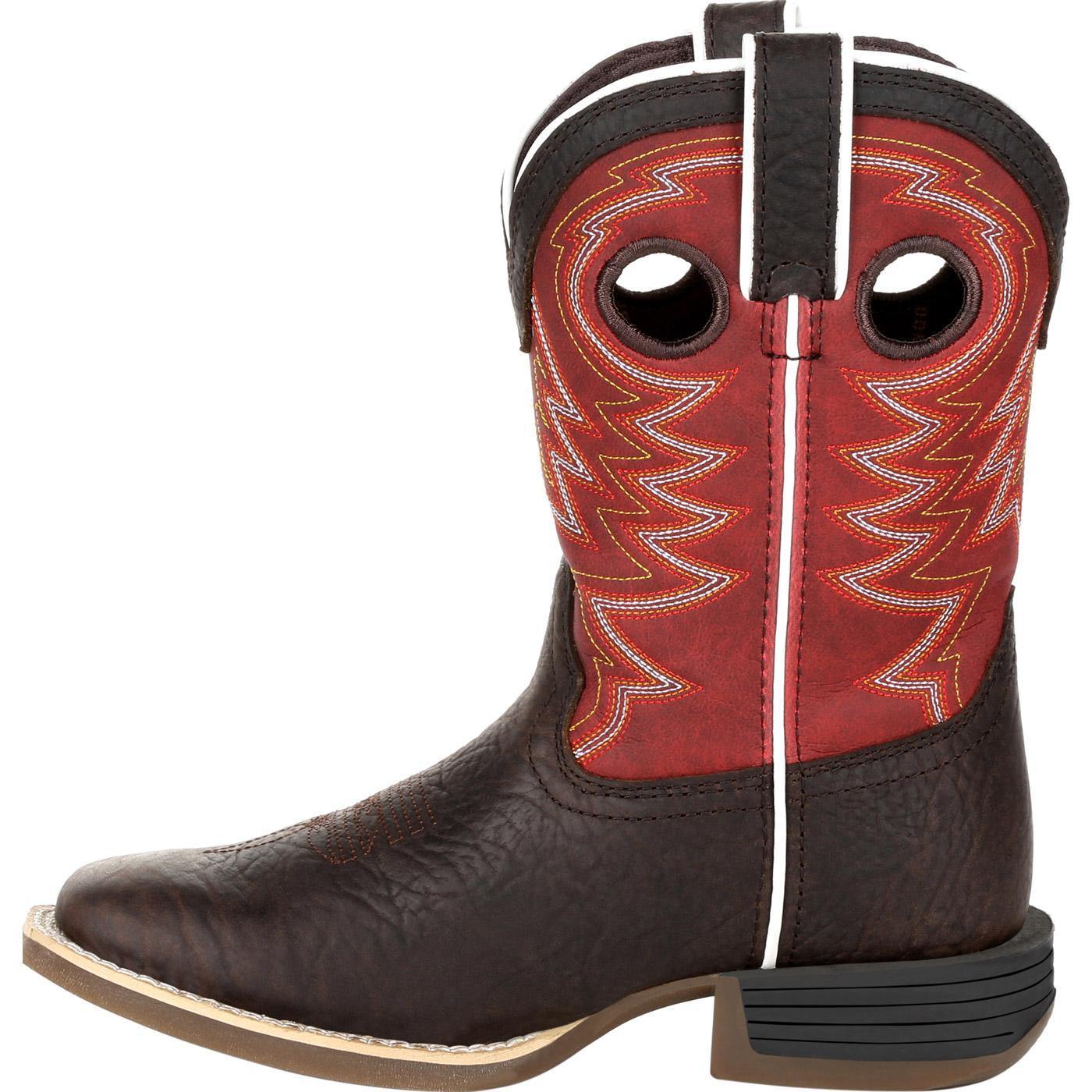 Durango® Lil' Rebel Pro™ Little Kid's Red Western Boot - Durango