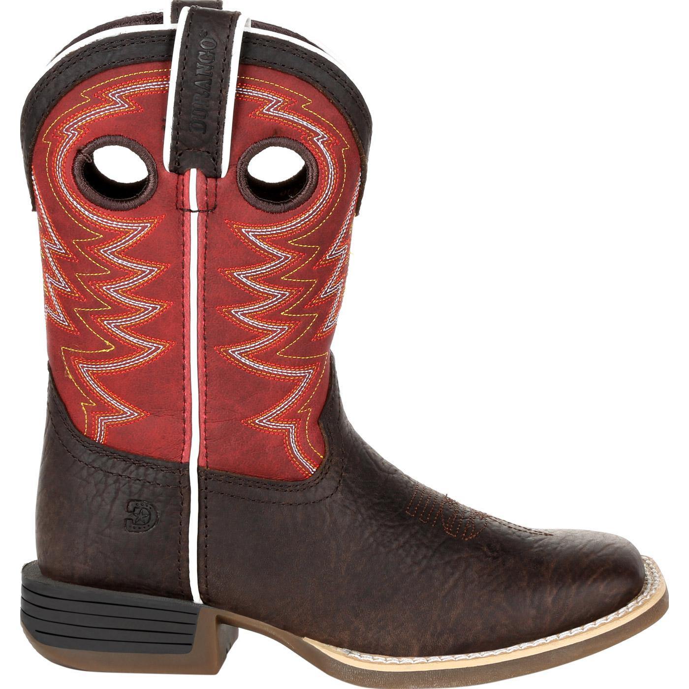 Durango® Lil' Rebel Pro™ Little Kid's Red Western Boot - Durango