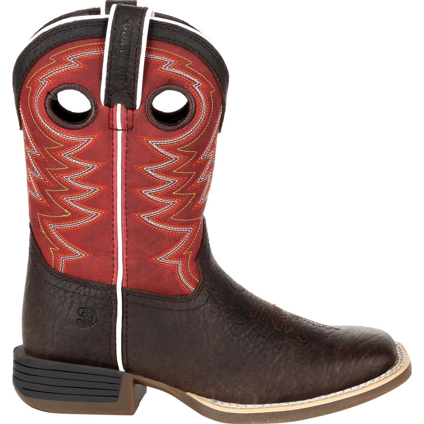 Durango® Lil' Rebel Pro™ Little Kid's Red Western Boot - Flyclothing LLC