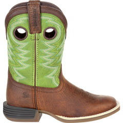 Durango® Lil' Rebel Pro™ Little Kid's Lime Western Boot - Flyclothing LLC