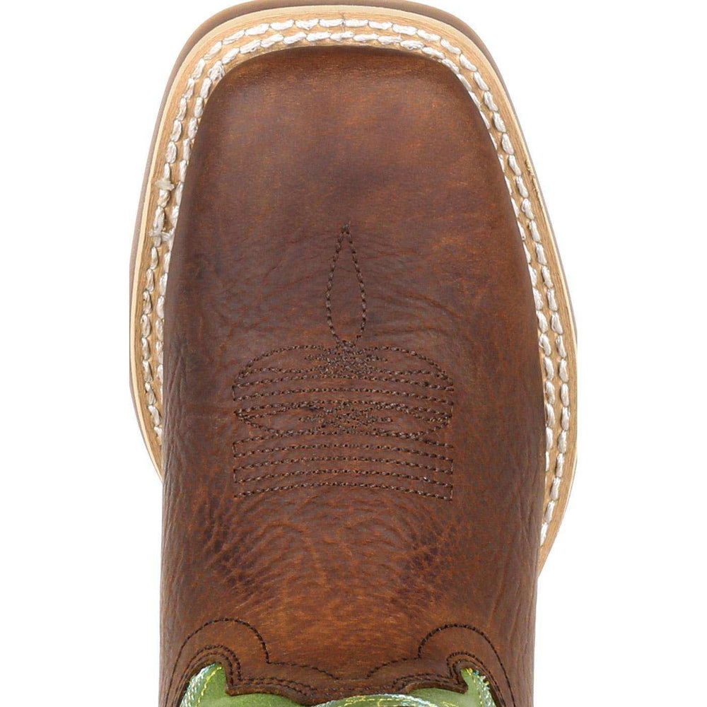 Durango® Lil' Rebel Pro™ Big Kid's Lime Western Boot - Durango - Flyclothing LLC