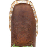 Durango® Lil' Rebel Pro™ Big Kid's Lime Western Boot - Durango - Flyclothing LLC