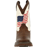 Lil' Rebel™ by Durango® Big Kids Distressed Flag Western Boot - Durango