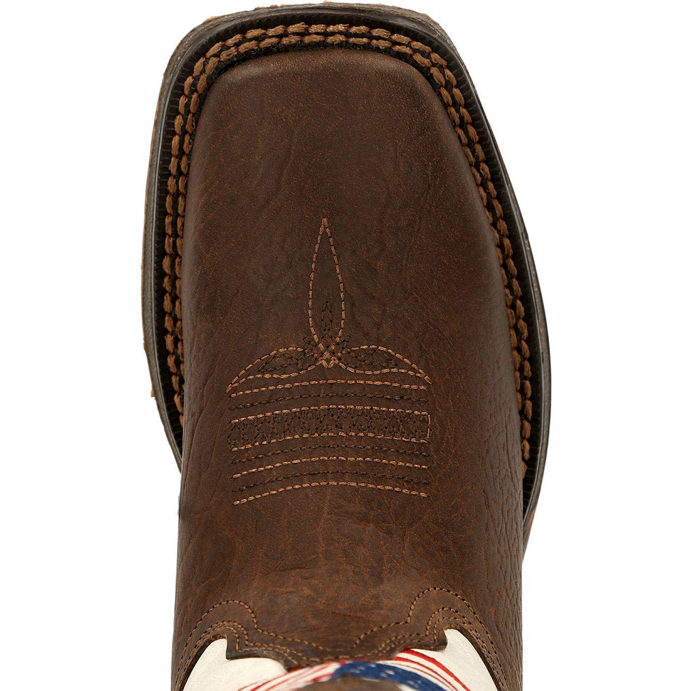 Lil' Rebel™ by Durango® Big Kids Distressed Flag Western Boot - Durango