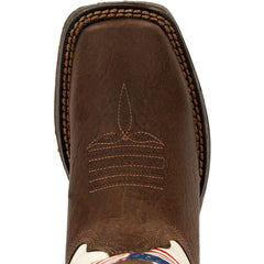 Lil' Rebel™ by Durango® Big Kids Distressed Flag Western Boot - Durango
