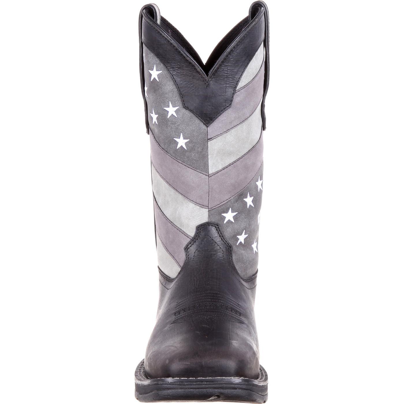 Rebel™ by Durango® Faded Black Flag Western Boot - Flyclothing LLC