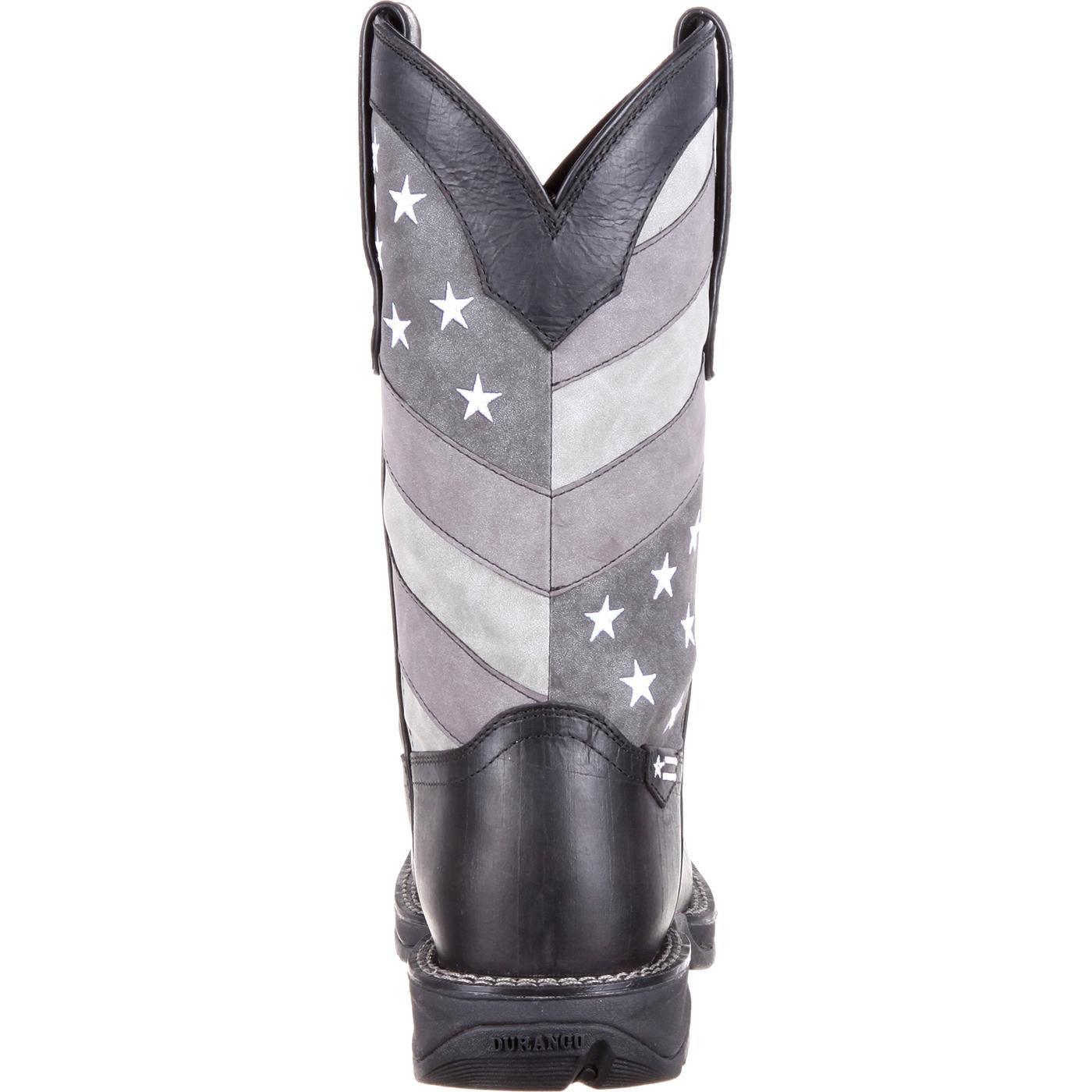 Rebel™ by Durango® Faded Black Flag Western Boot - Flyclothing LLC