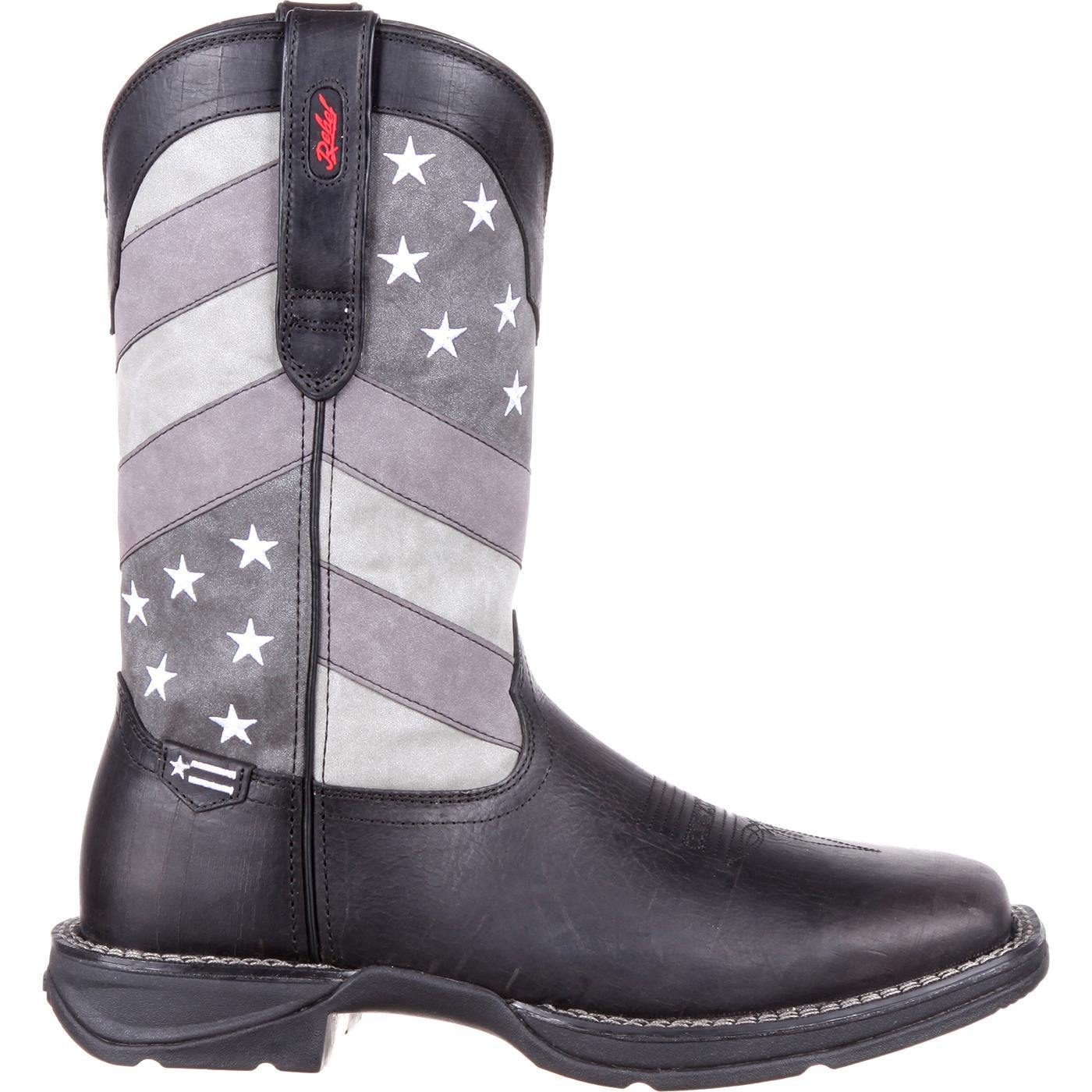 Rebel™ by Durango® Faded Black Flag Western Boot - Durango