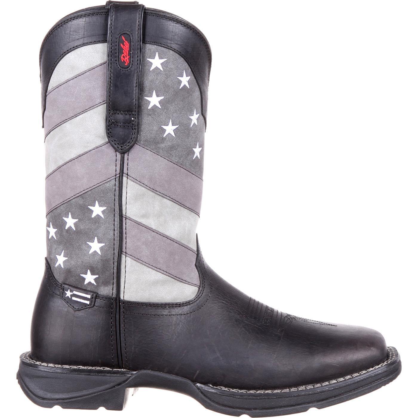 Rebel™ by Durango® Faded Black Flag Western Boot - Flyclothing LLC