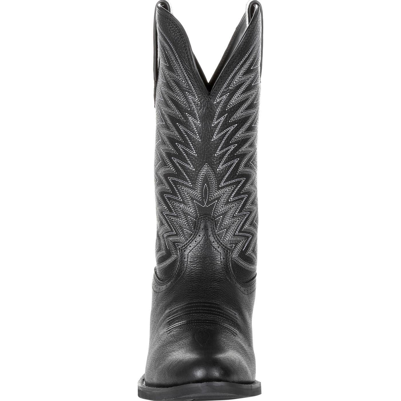 Durango® Rebel Frontier™ Black Western R-Toe Boot - Flyclothing LLC