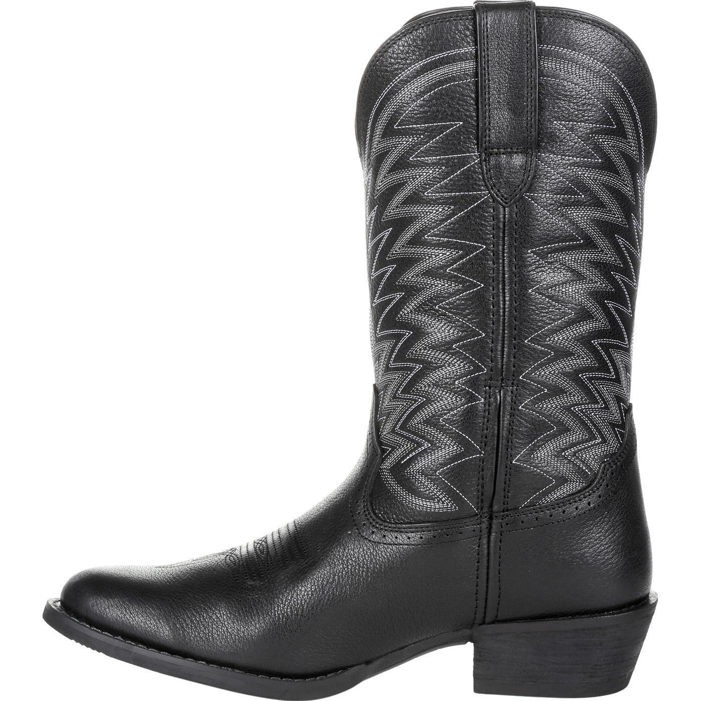 Durango® Rebel Frontier™ Black Western R-Toe Boot - Durango