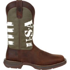 Rebel™ by Durango® Army Green USA Print Western Boot - Flyclothing LLC