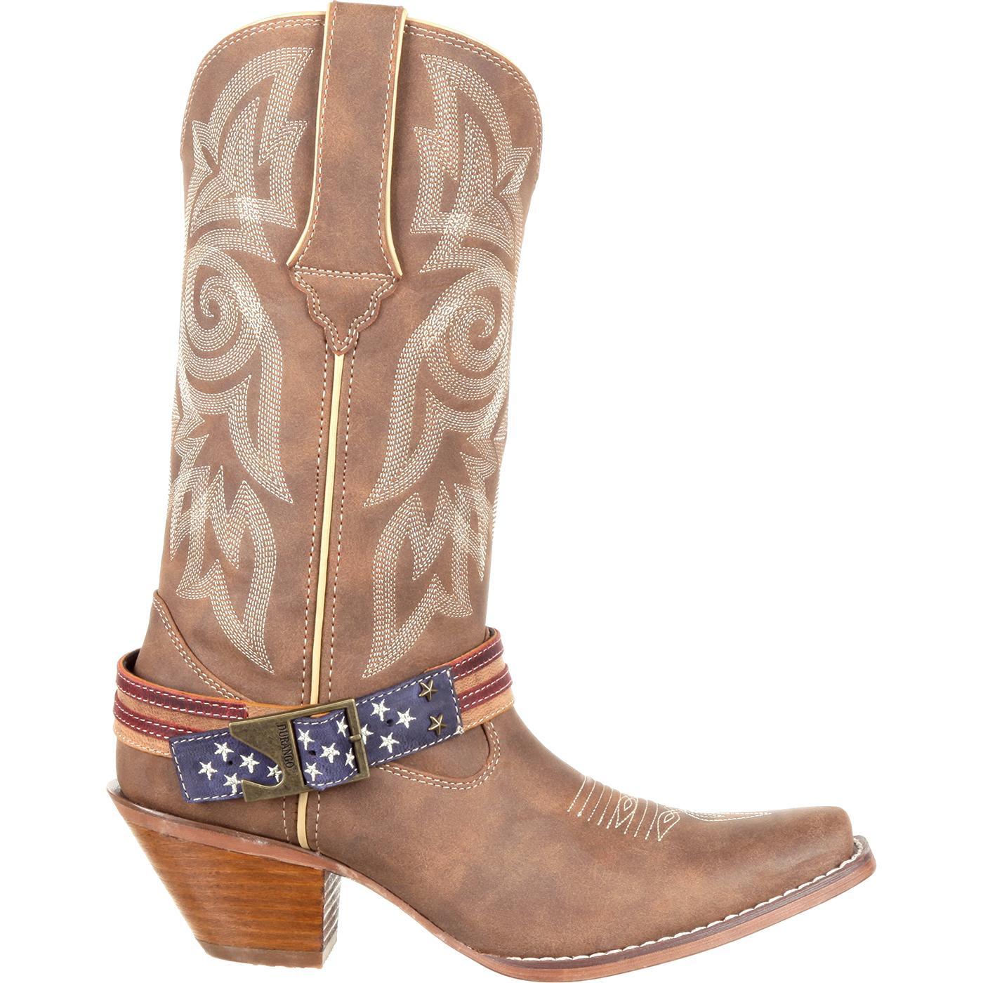Crush™ by Durango® Women's Flag Accessory Western Boot - Flyclothing LLC