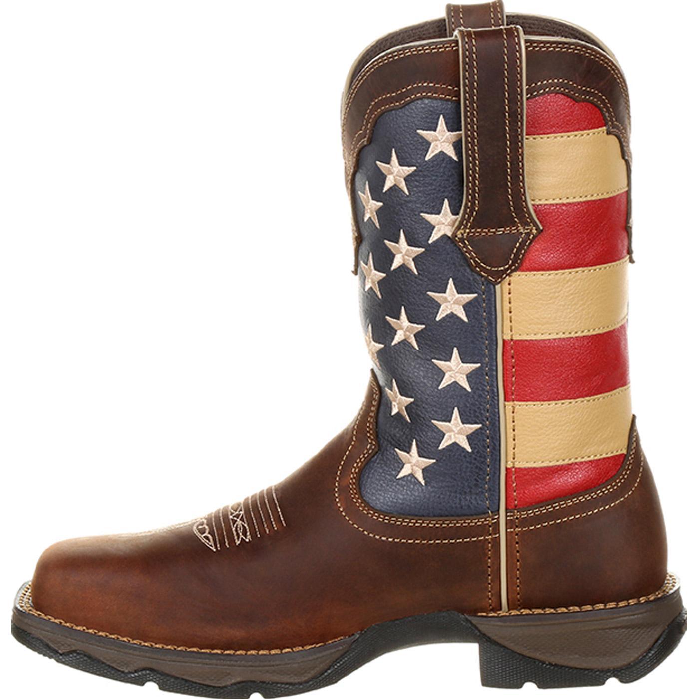 Lady Rebel Work™ by Durango® Steel Toe Patriotic Flag Work Boot - Flyclothing LLC