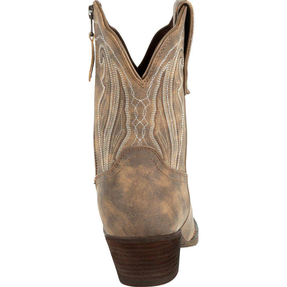Crush™ by Durango® Women's Distressed Shortie Western Boot - Durango - Flyclothing LLC