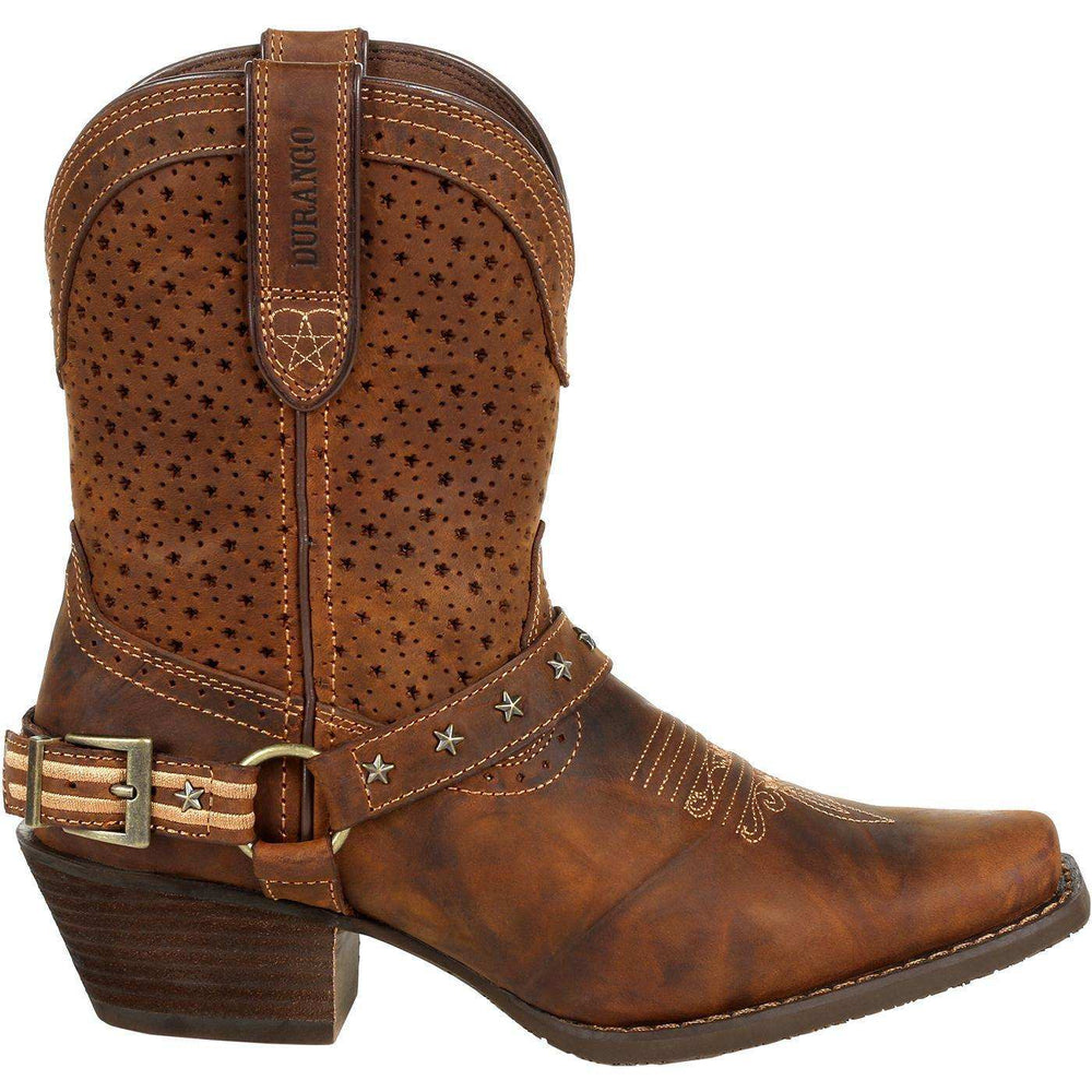 Crush™ by Durango® Women's Brown Ventilated Shortie Boot - Durango - Flyclothing LLC