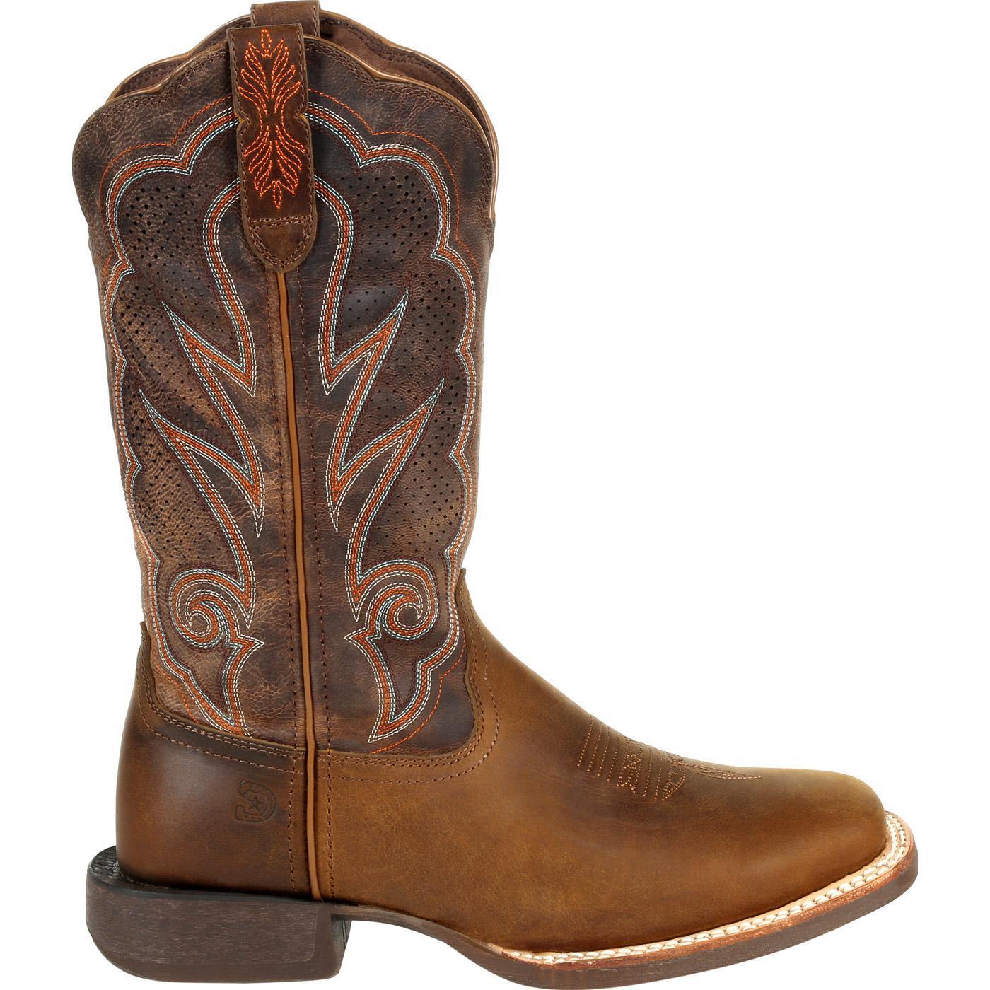 Durango® Lady Rebel Pro™  Women's Cognac Ventilated Western Boot - Flyclothing LLC