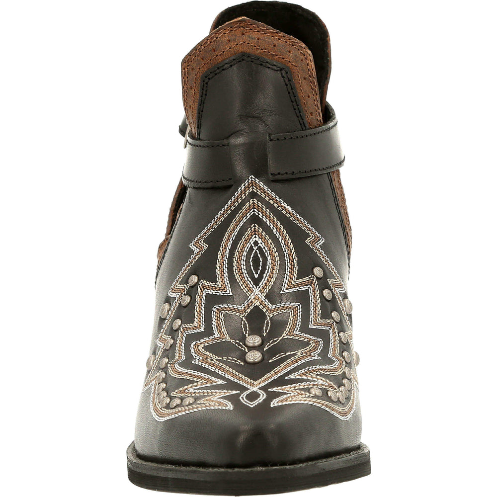 Crush™ by Durango® Women's Black Studded Western Fashion Bootie - Durango - Flyclothing LLC