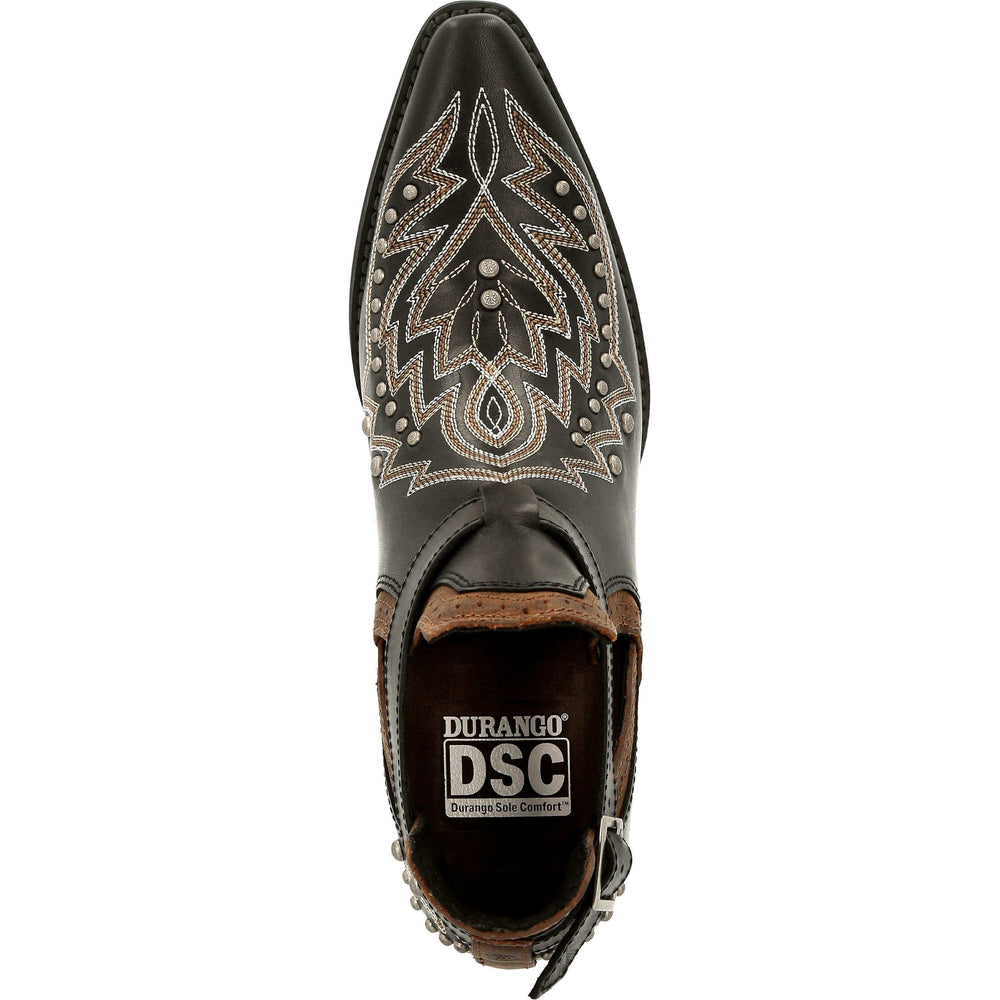 Crush™ by Durango® Women's Black Studded Western Fashion Bootie - Durango - Flyclothing LLC