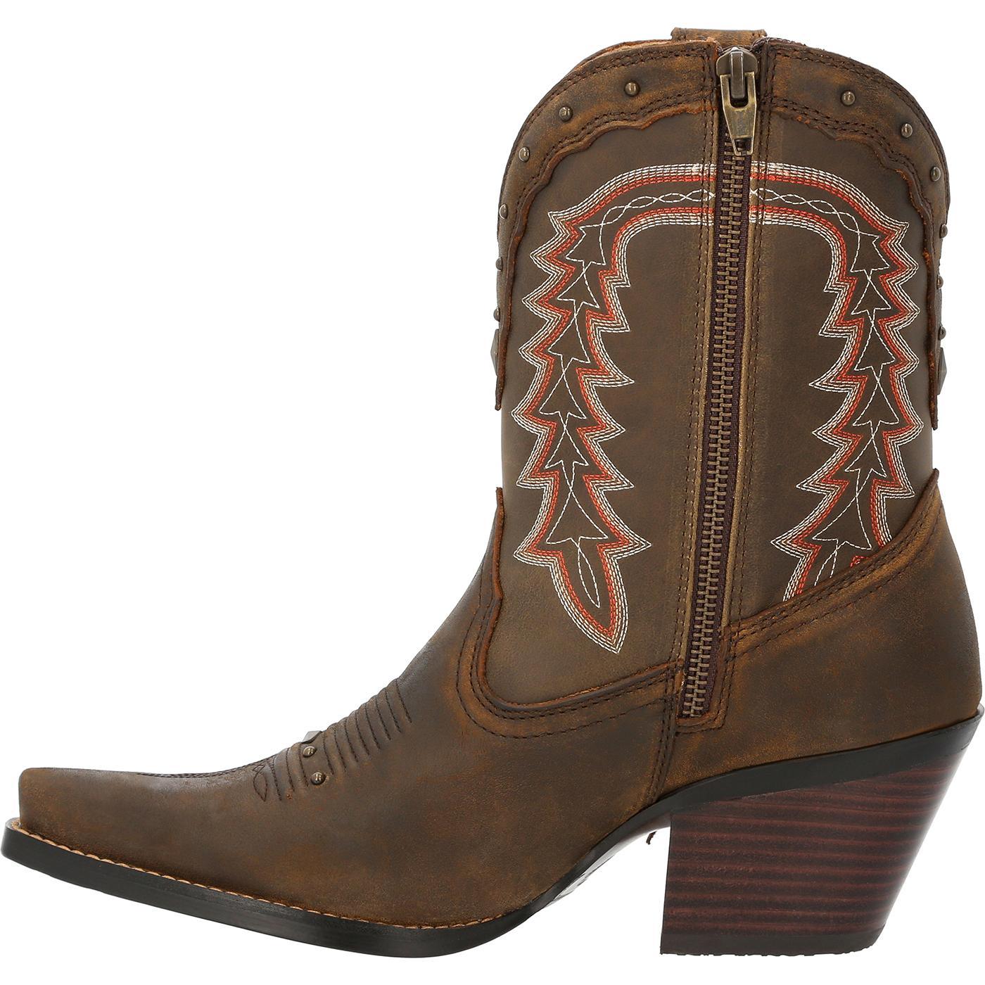 Crush™ by Durango® Women's Roasted Pecan Bootie Western Boot - Flyclothing LLC