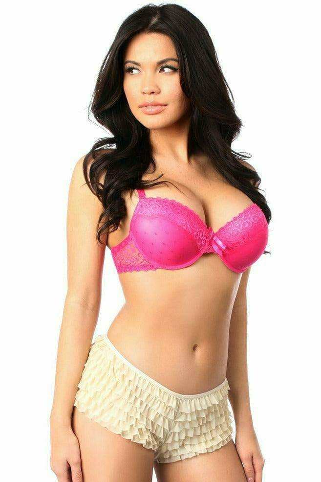 Daisy Corsets Cream Ruffle Panty w/Bow - Daisy Corsets - Flyclothing LLC