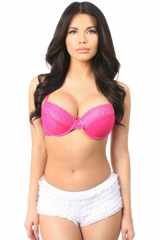 Daisy Corsets White Ruffle Panty w/Bow - Daisy Corsets - Flyclothing LLC