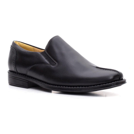 Sandro Moscoloni center seam double gore slipon douglas Black Shoe - Flyclothing LLC