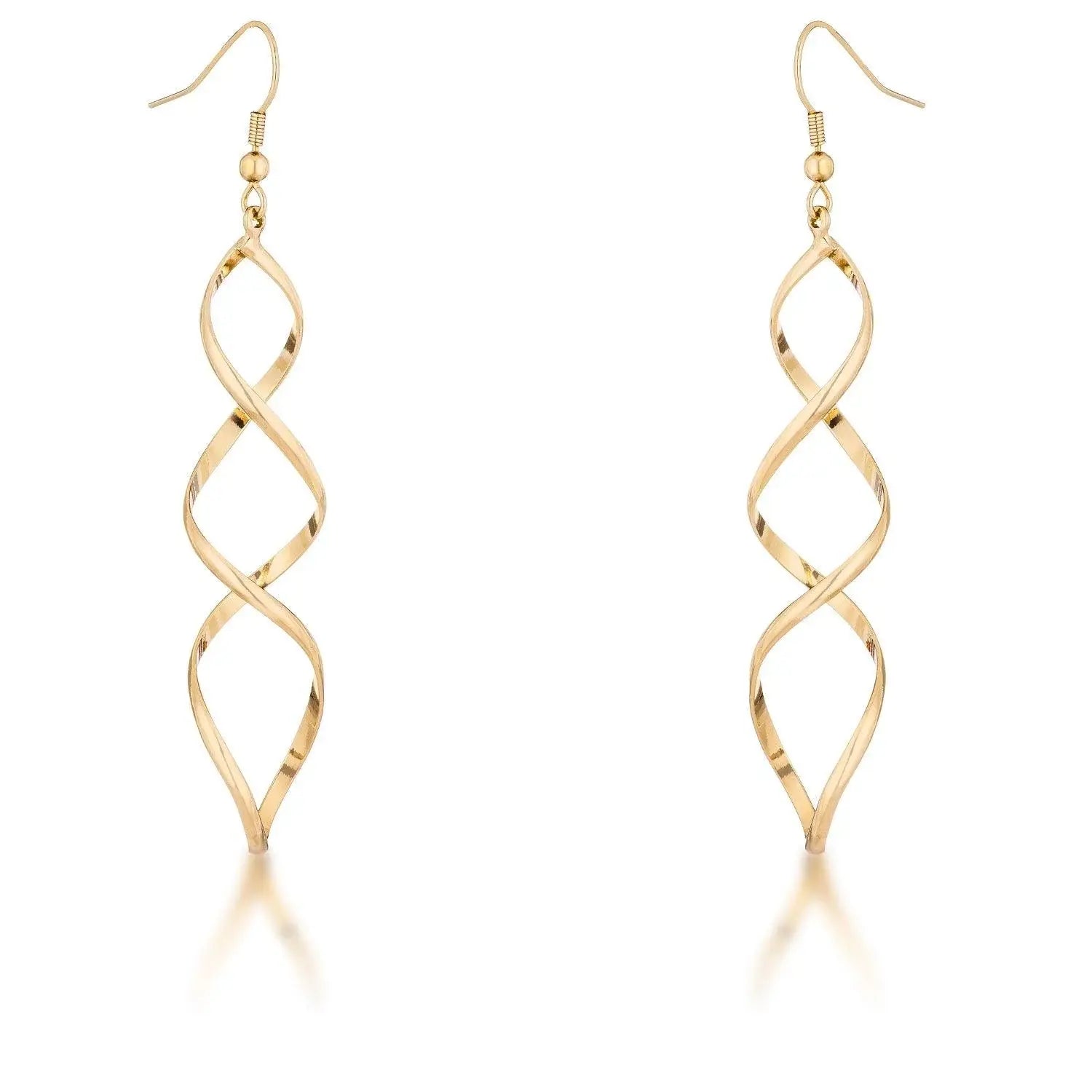 Golden Twist Earrings - JGI - Flyclothing LLC