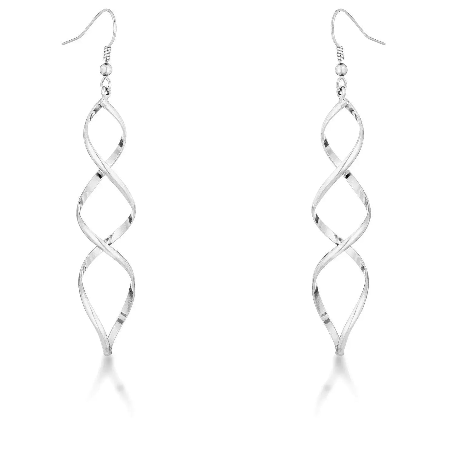 Silver Twist Earrings - JGI - Flyclothing LLC
