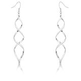 Silver Twist Earrings - JGI - Flyclothing LLC