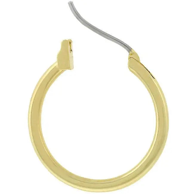 Small Golden Hoop Earrings - JGI - Flyclothing LLC