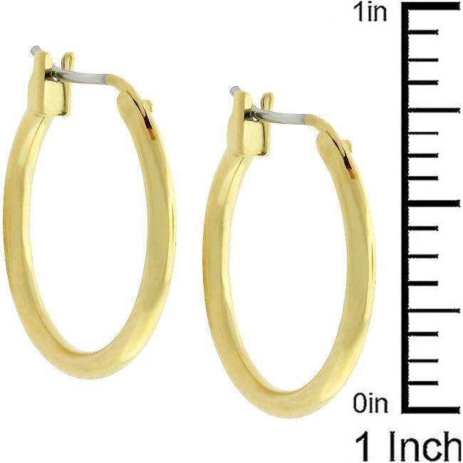 Small Golden Hoop Earrings - JGI - Flyclothing LLC
