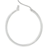 Silvertone Finish Hoop Earrings - JGI - Flyclothing LLC