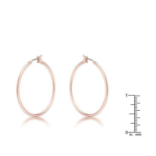 Elegant Rosegold Hoop Earrings - JGI - Flyclothing LLC