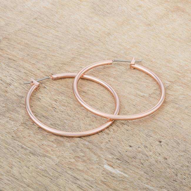 Elegant Rosegold Hoop Earrings - JGI - Flyclothing LLC