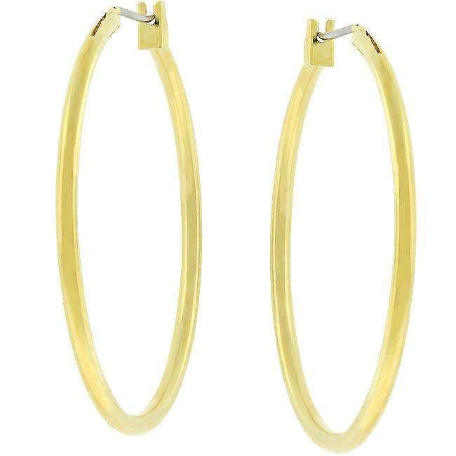 Basic Golden Hoop Earrings - JGI - Flyclothing LLC