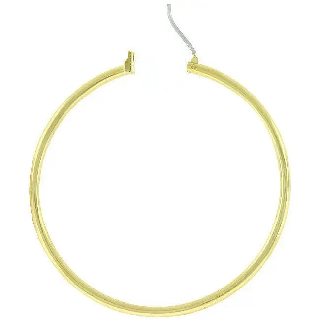 Large Golden Hoop Earrings - JGI - Flyclothing LLC