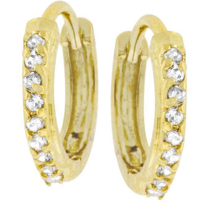 Classic Petite Hoop Earrings Goldtone Finish - JGI - Flyclothing LLC