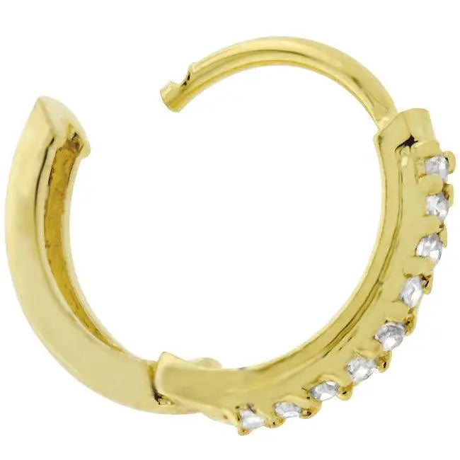 Classic Petite Hoop Earrings Goldtone Finish - JGI - Flyclothing LLC