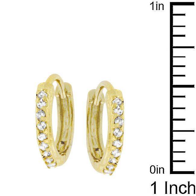 Classic Petite Hoop Earrings Goldtone Finish - JGI - Flyclothing LLC